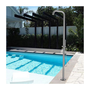 316L stainless steel shower set garden beach pool hot and cold shower column for outdoor