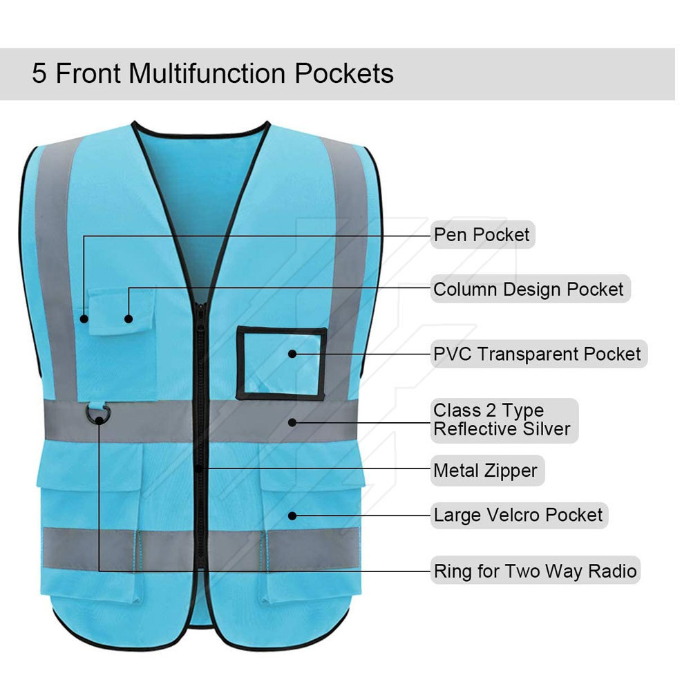 Top Quality High Visibility Tactical Vest Hi Vis Reflective Safety Vest Hi Vis Heavy Duty Vest