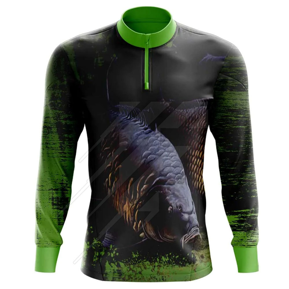 OEM Custom Quick Dry UV Protection Fishing T Shirts Mens Blank Fishing Long Sleeve Shirt