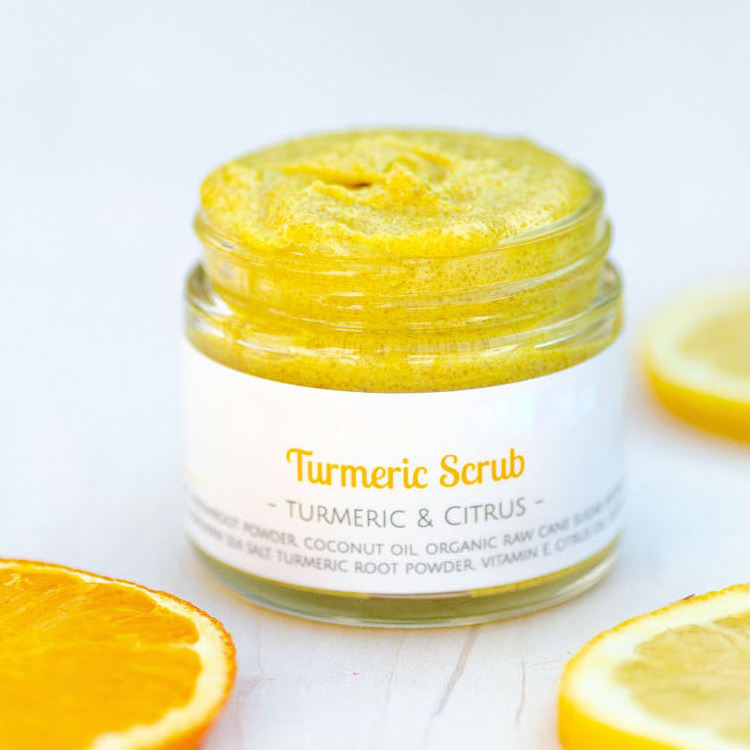 Private Label Exfoliating Hydrating Turmeric Body Scrub Face Scrub Foot Scrub Dead Skin Remover Body Exfoliator with Collagen