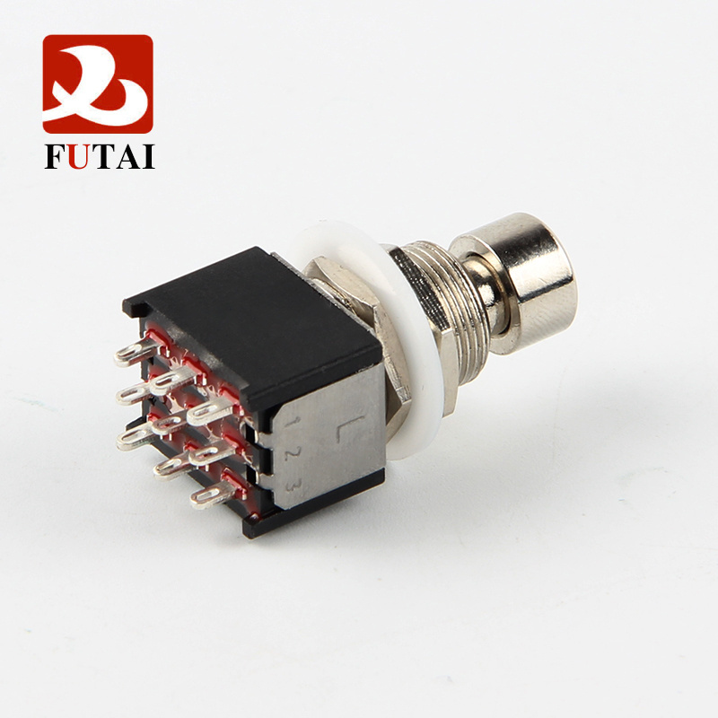 True Bypass 3PDT Foot Switch 9Pin Solder Small mini Foot Pedal Switch For Guitar Effects Stompbox