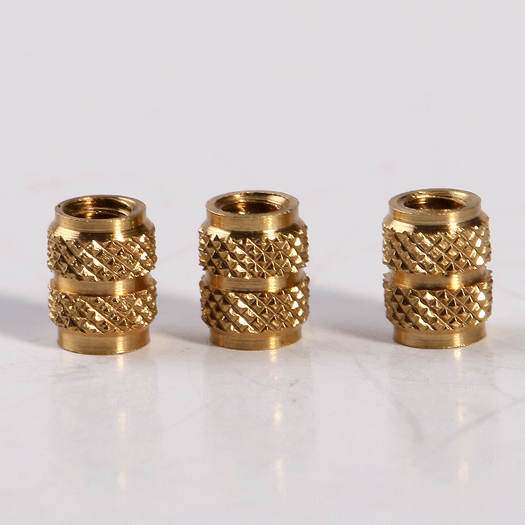 Factory Oem Custom Knurled Flange Plastics Inserts Nuts Brass Threaded Insert Nut for Plastics Heat/ultrasonic Installation