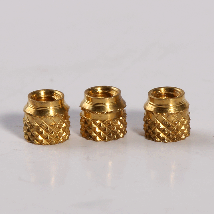 Factory Oem Custom Knurled Flange Plastics Inserts Nuts Brass Threaded Insert Nut for Plastics Heat/ultrasonic Installation