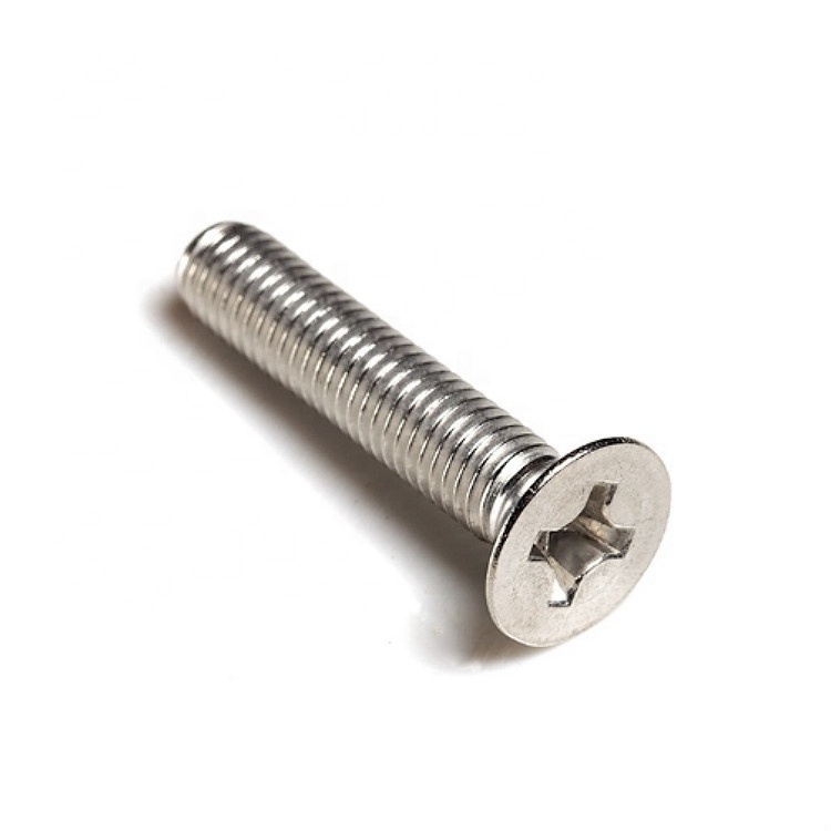 304 316 stainless steel ANSI B18.6.3F Cross recessed screw flat countersunk head machine screws