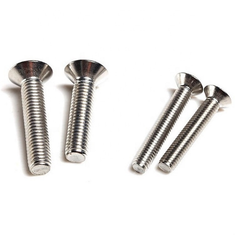 304 316 stainless steel ANSI B18.6.3F Cross recessed screw flat countersunk head machine screws