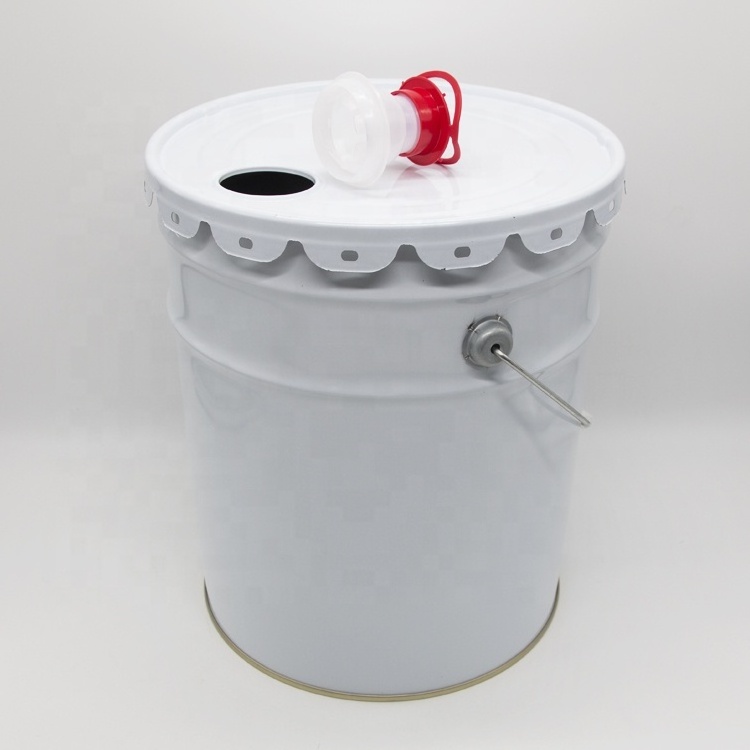 Factory price custom printing 10 15 18 20 liter empty metal paint pail steel drum paint bucket