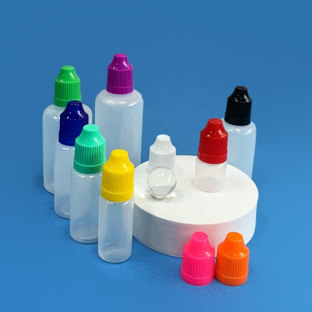 5g 10g 15g Empty Dropper Bottle Plastic PET Squeeze Bottles For Glue Container