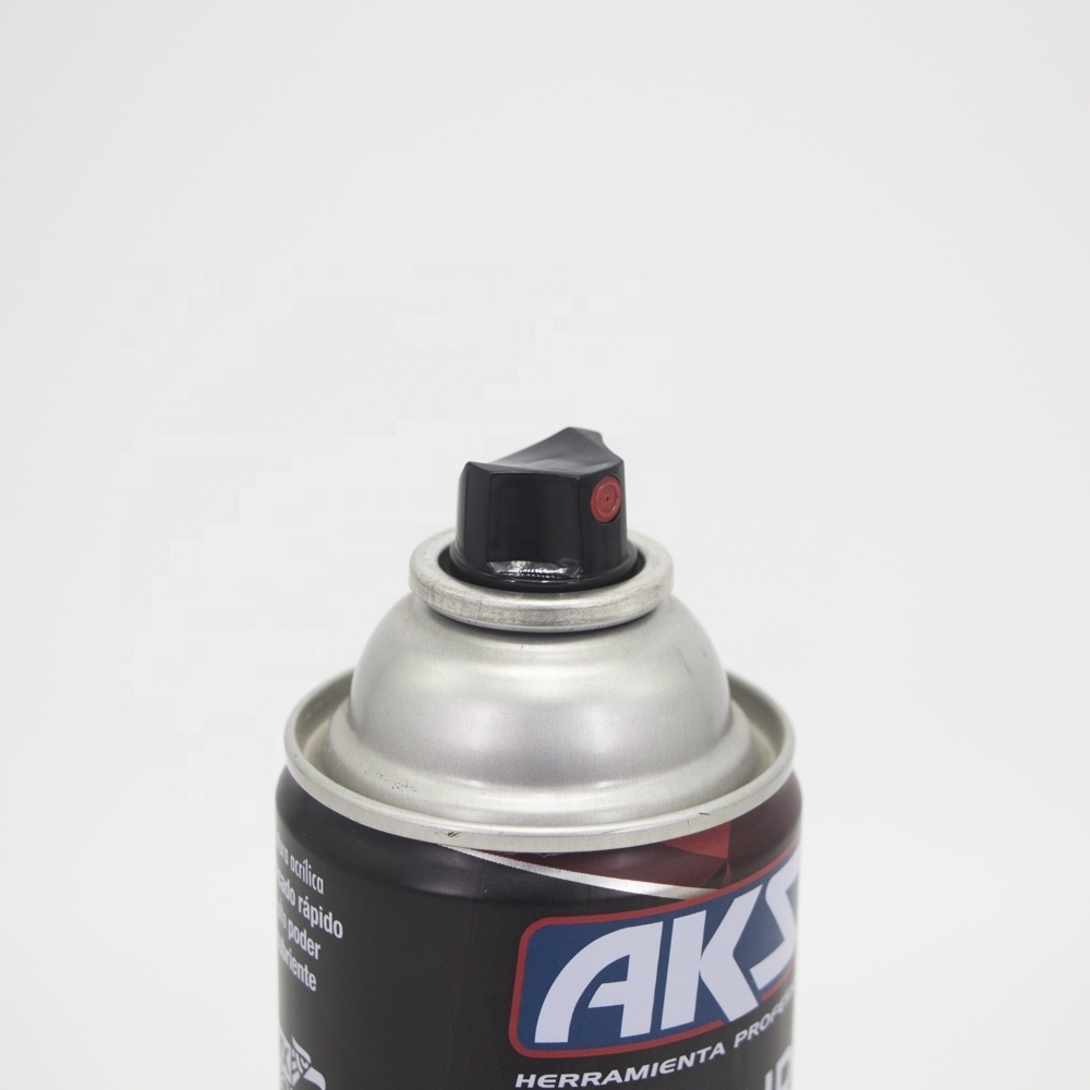 Futen tinplate can manufacturer refillable car art paint spray aerosol empty tin cans with actuator valve