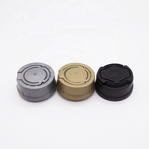 China manufacturer wholesale 42mm 50mm black motor oil screw lids plastic engine oil bottle spout cap