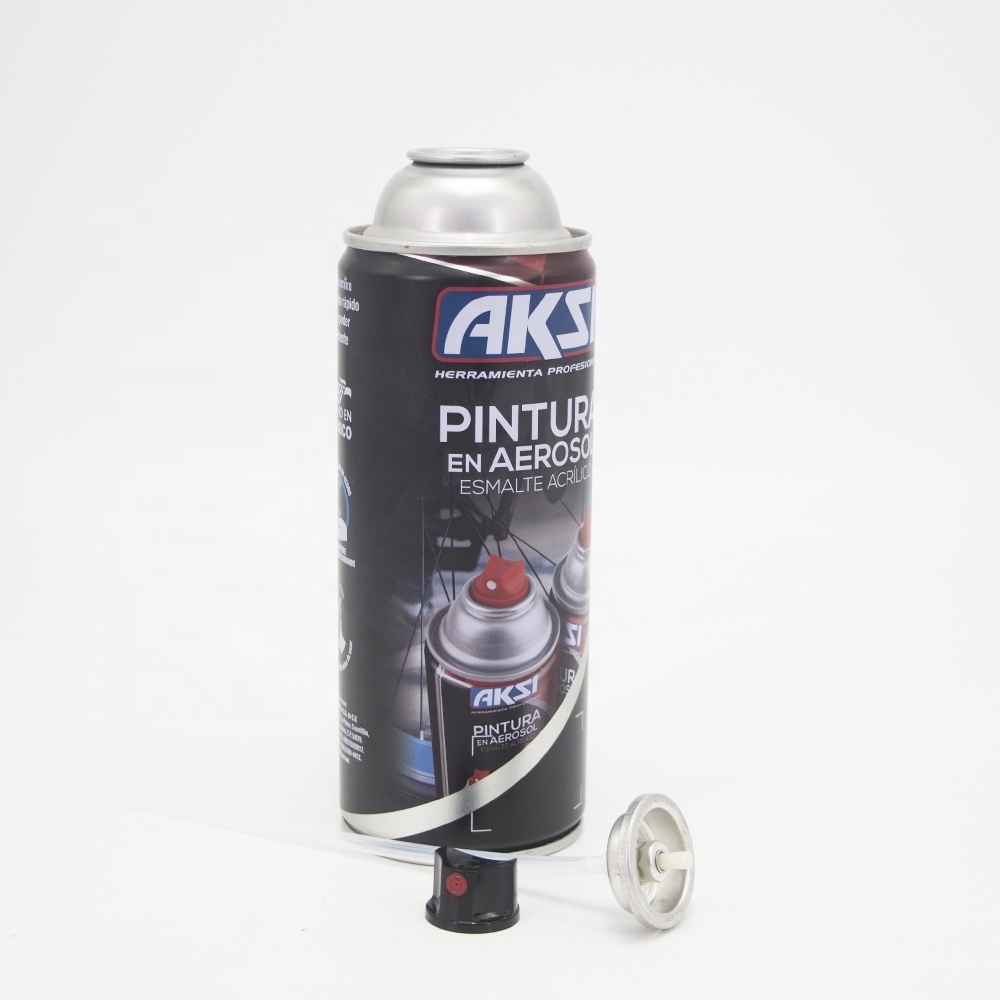 Futen tinplate can manufacturer refillable car art paint spray aerosol empty tin cans with actuator valve