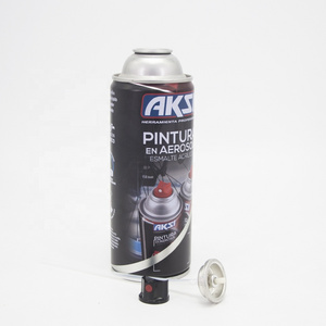 Futen tinplate can manufacturer refillable car art paint spray aerosol empty tin cans with actuator valve