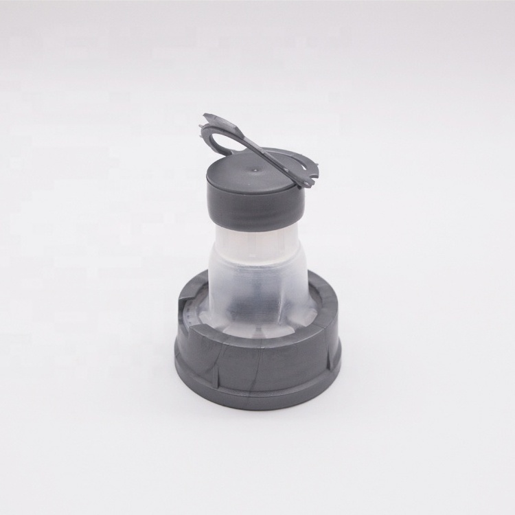 China manufacturer wholesale 42mm 50mm black motor oil screw lids plastic engine oil bottle spout cap