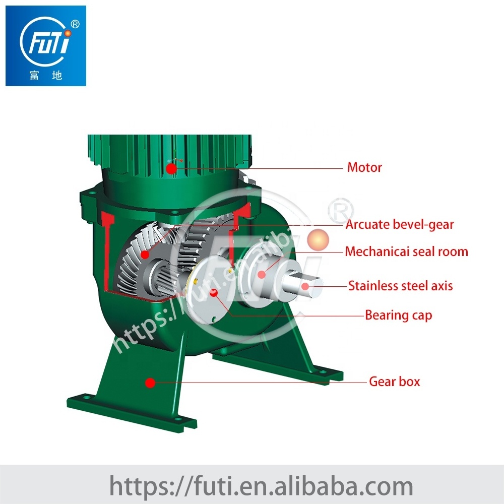 FUTI HIGH EFFICIENCY  3hp 6 impellers 3PHS PADDLE WHEEL AERATOR