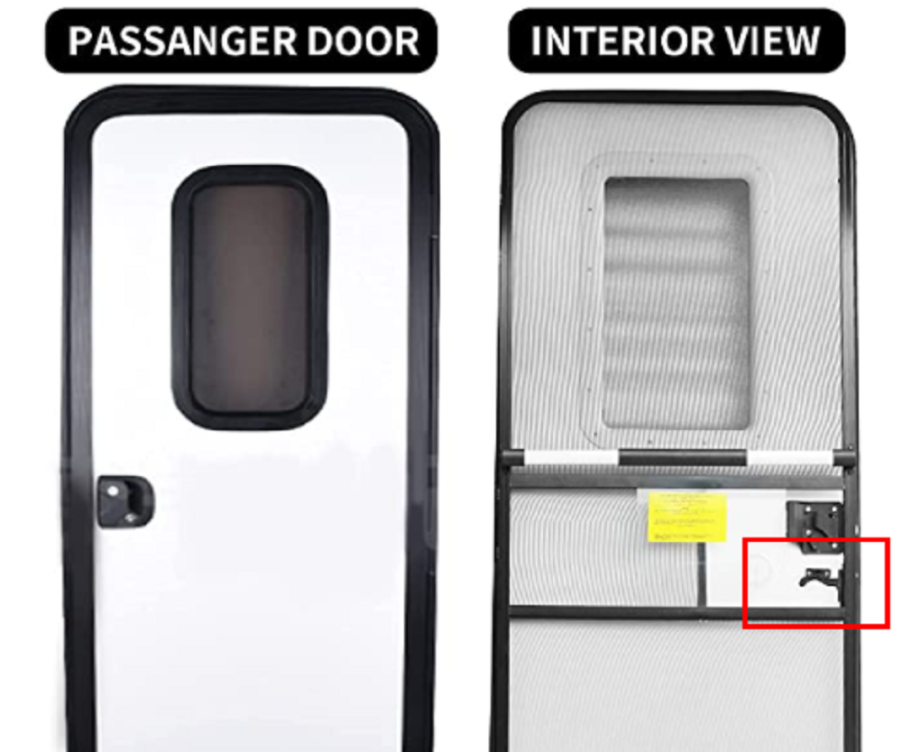 RV Screen Door Latch and handle kit right hand  screen door lock