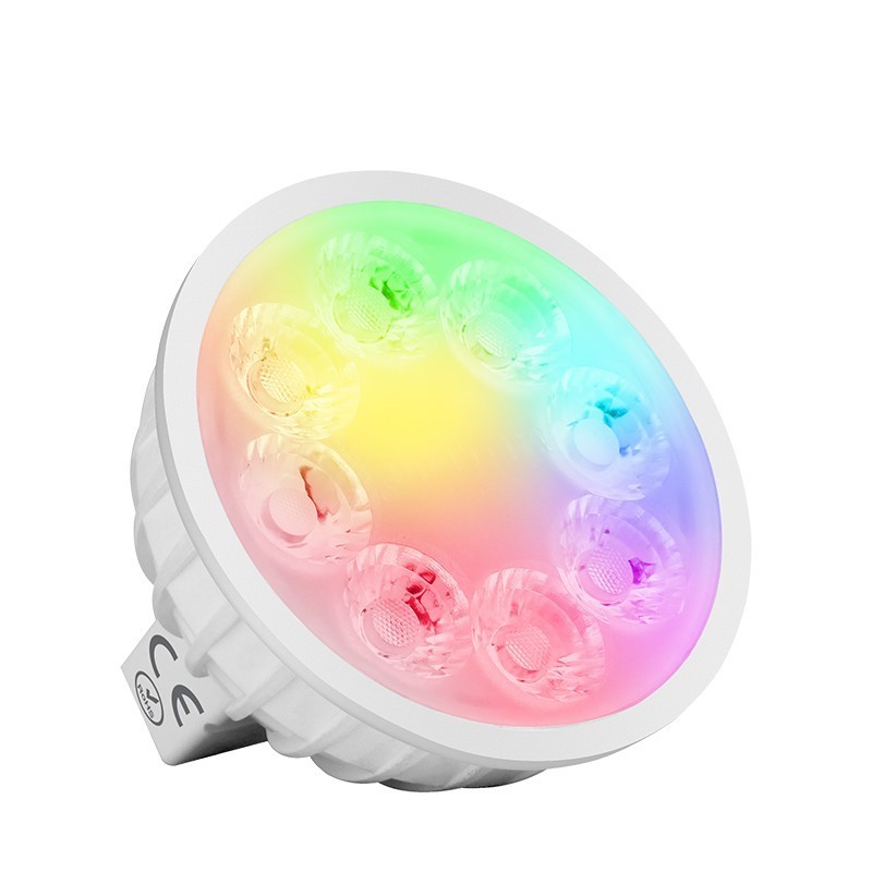 Mi light Miboxer FUT104 4W MR16 RGB+CCT Smart LED Spotlight DC12V Dimmable Full color Led Bulbs 2.4G wireless control