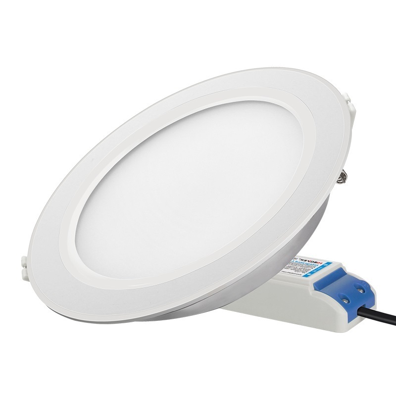 Milight Factory Ultra-thin Round LED Recessed Ceiling Panel Down Light Lamp 1100 Lumens 12W Home Office Commercial Lighting