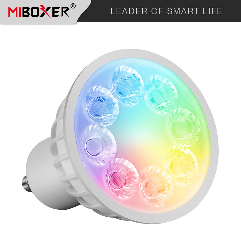 Miboxer FUT103 GU10 RGB CCT led spotlight lamp ceiling color changing led light bulb