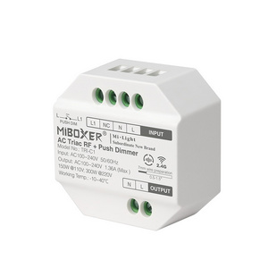 Miboxer Mi Light RF+Push Dimmer Trailing edge AC100~240V Tuya WiFi + RF + AC Triac Dimmer Voice control single color controller