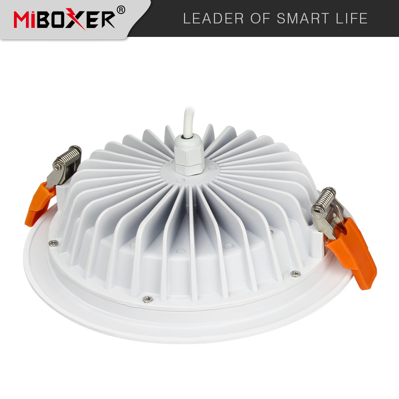 MIBOXER MILIGHT15W Magic Home RGBW RGBWW  wifi controlled led downlight  IP54 waterproof ceiling recessed downlight 230v 220v AC