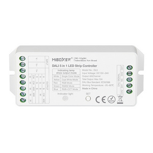 DC12-24V Constant Voltage 6Ax5CH DALI LED Dimming Driver DL5 360W RGB/RGBW/CCT/RGBCW 5 Output Modes Dimmer