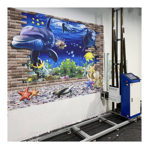 Vertical 3D Photo UV Wall Printing Inkjet Machine For Mural Painting UV CMYKW Wall Printer and printing machine auto painting