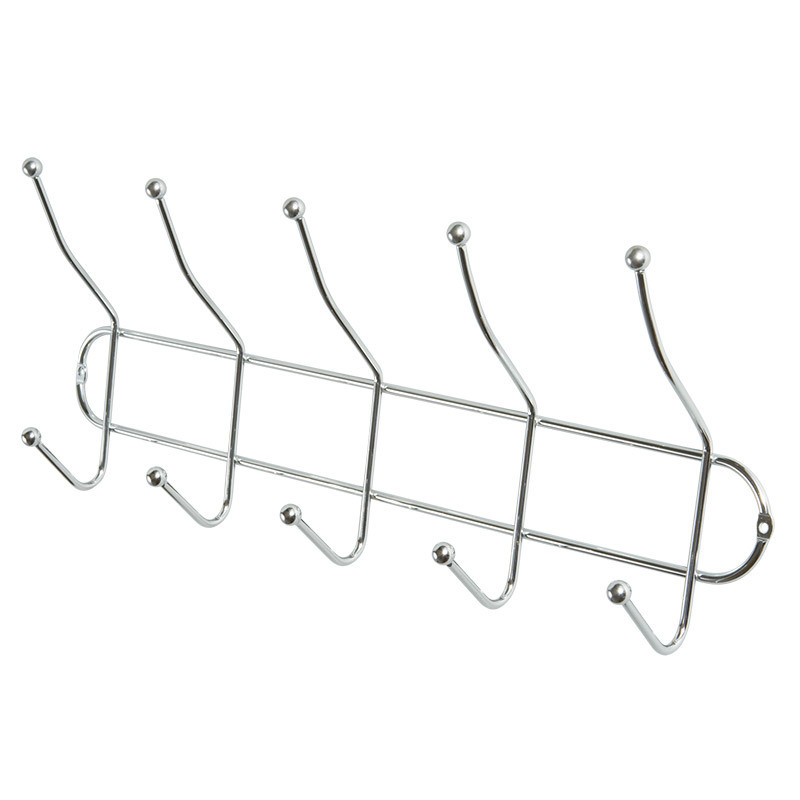 Wall Mounted Hooks Iron Wire Rack Wall Hanger with 6 8 10 12 Hooks Design Coat Towel Rail Hook for Foyer  Hallways and Bedrooms