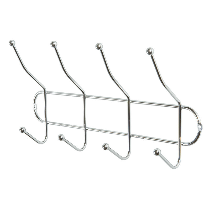 Wall Mounted Hooks Iron Wire Rack Wall Hanger with 6 8 10 12 Hooks Design Coat Towel Rail Hook for Foyer  Hallways and Bedrooms