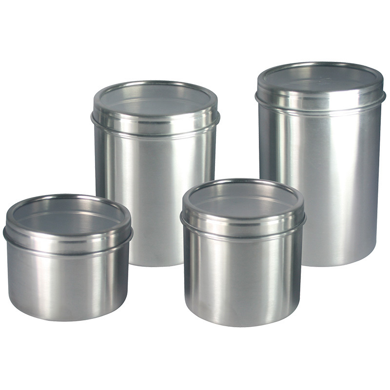 Creatives Stainless Steel  Food Storage Canister Jar Kitchen Metal Canisters Storage Bottles Coffee Sugar Tea Seasoning Jar