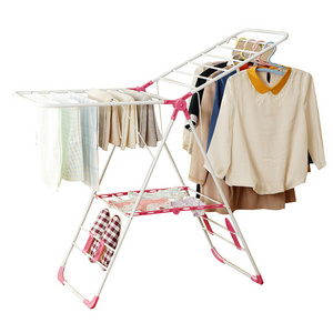 20M Folding Collapsible Clothes Drying Rack Gullwing Clotheshorse Rust-proof for Indoor Outdoor Use Sneakers Shoes Space Saver