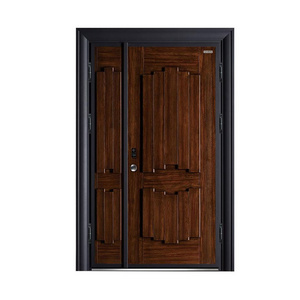 American Style Modern Exterior Mobile Home Doors Cast Aluminum Door Metal Steel Security Door For Sale