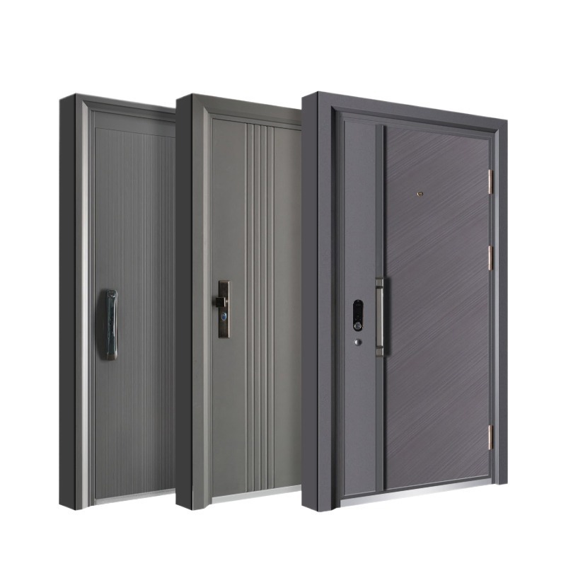 hot sale exterior security steel door for home front doors for houses modern