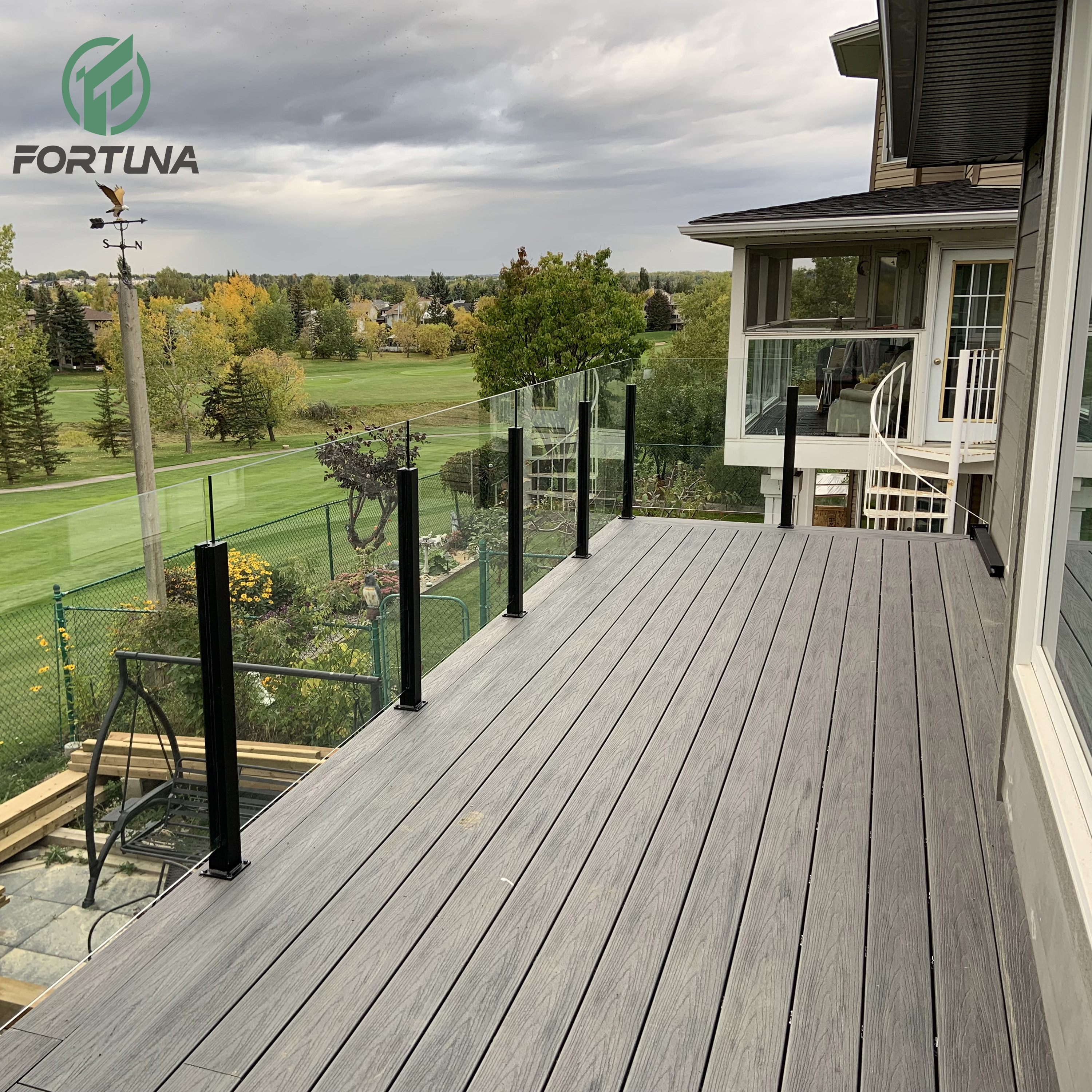 Chinese supplier outdoor solid wpc composite decking