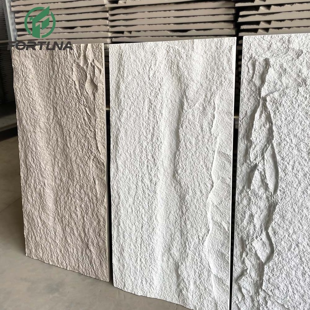 Waterproof Fireproof Light weight polyurethane PU material faux stone siding 3d decorative wall panel