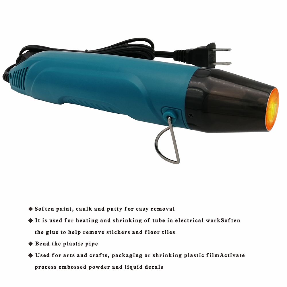 300W Power Mini 110V/220V Electric Soft Ceramic Hot Air Gun Handhold Air Shrink DIY Embossing Drying Paint Heat Tool