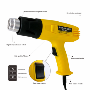 Portable multifunction heat air gun for mobile sticker shrink wrapping hot gun