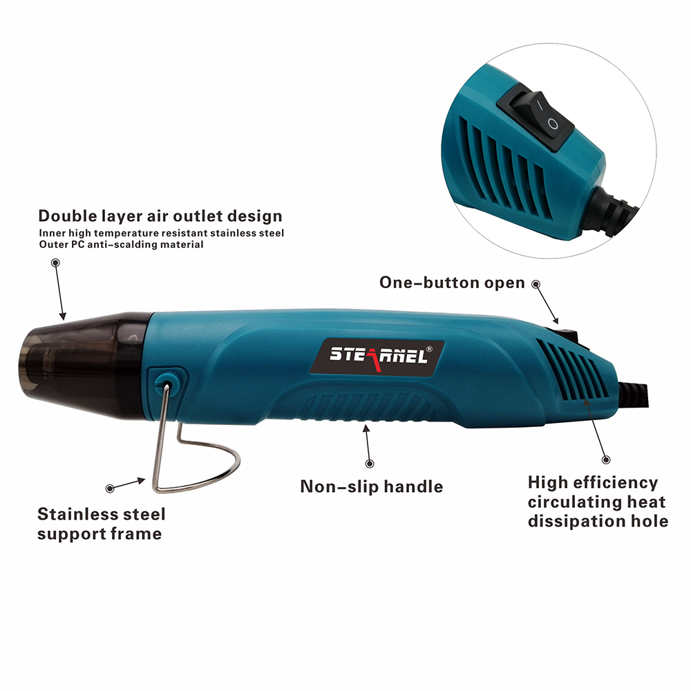 300w Professional Mini Portable Electronics Multi Purpose Plastic Welding Mobile Repairing Heat air Gun