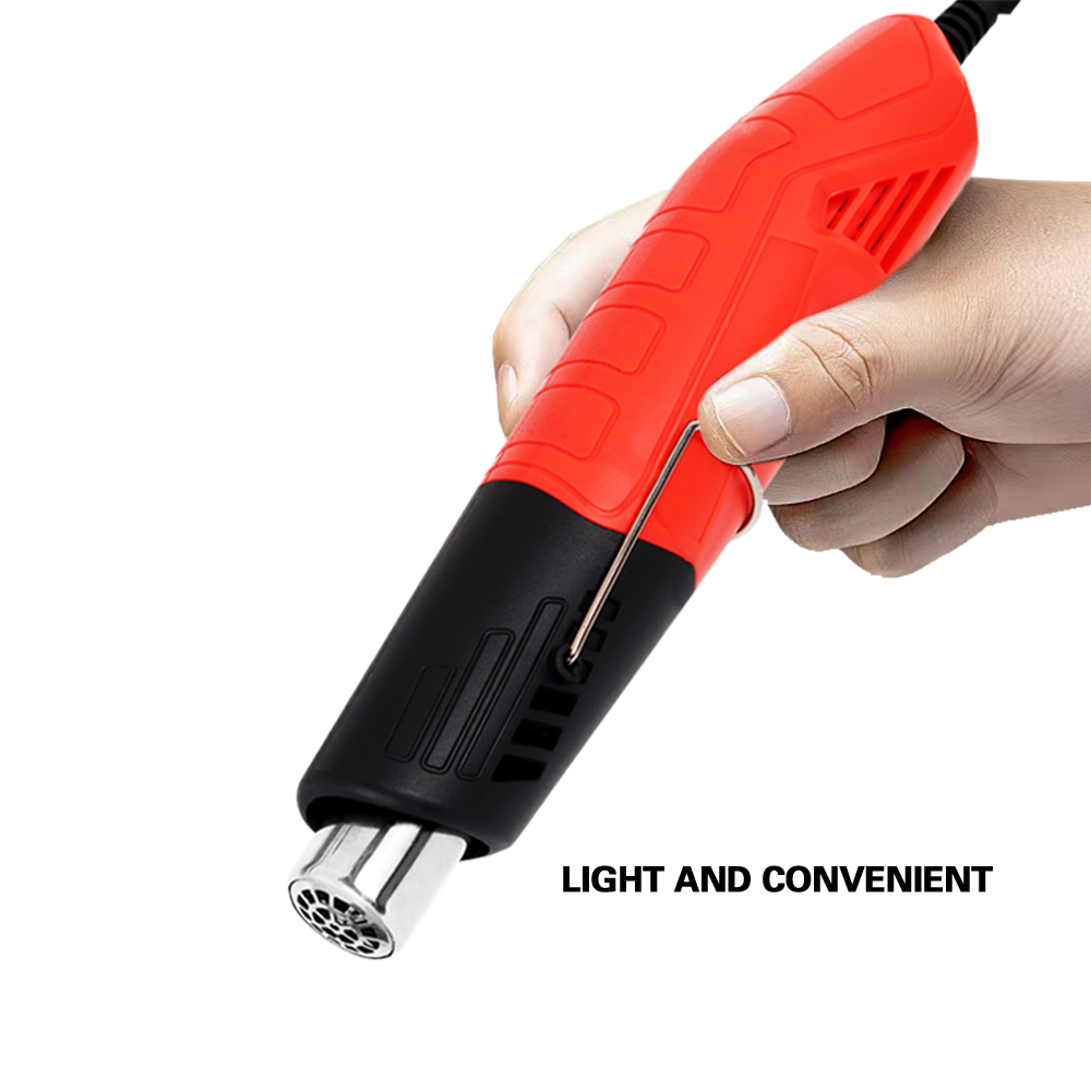 300w Mini Heat air Gun With Stand Embossing Hot Gun For Diy Shrink Wrap And Drying Paint Multi-purpose Electric Nozzle