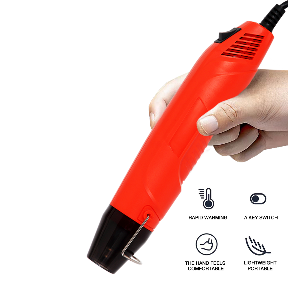 Mini Diy Heat Air Gun Shrink Tool With Stand Perfect For Embossing Drying Paint Multi Function Heat air Gun