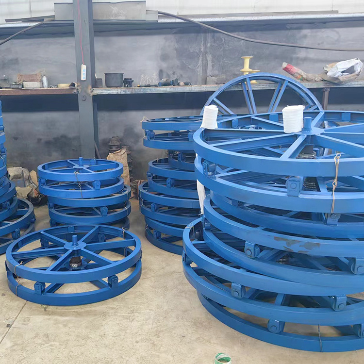 Outdoor electric wire multicore cable reel drum roller platform ...