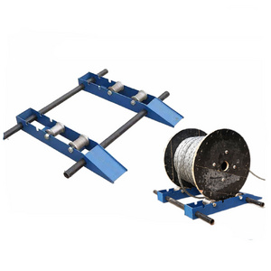 Hot sale high quality Double ramp Cable Drum Roller Stands Cable Drum Stand for Construction equipment