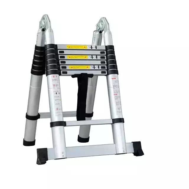 Aluminium Multipurpose Telescopic a-frame Folding Ladder 3.8M Telescopic Foldable Extendable A Frame step Ladder