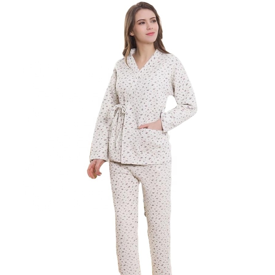 Organic Cotton Pajamas Sleep Wear Pajamas in India Custom Printed High Quality Organic Cotton for Women Adults Spaghetti Strap