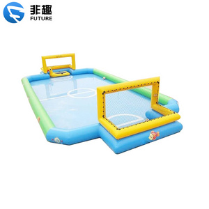 Inflatable water pool for kids Inflatable water football field sports games park toys for the lake Funny splash pool toy