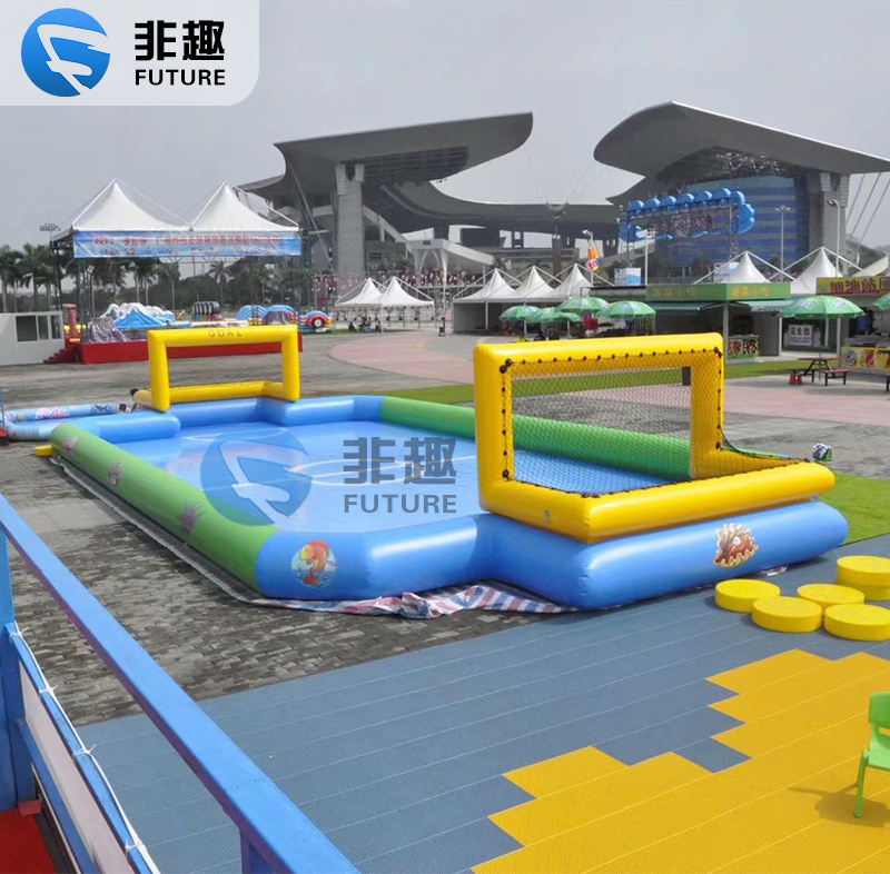 Inflatable water pool for kids Inflatable water football field sports games park toys for the lake Funny splash pool toy