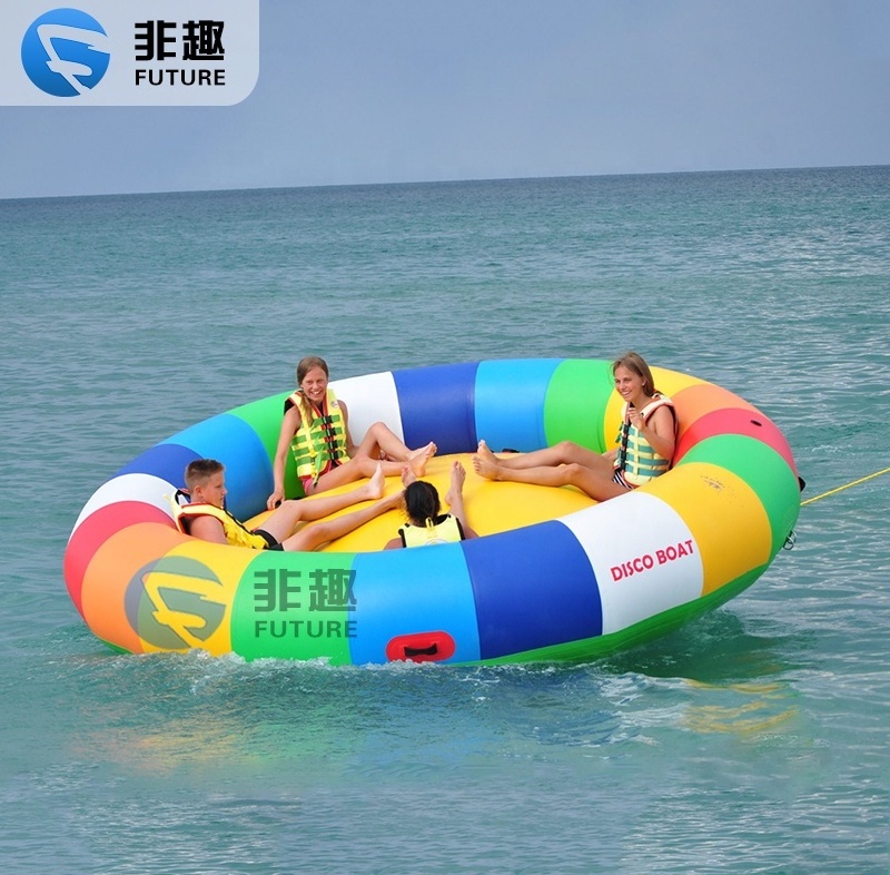 Pool inflatable toys Giant inflatable Towable Water Sports Inflatable flying Disco Boat Water Toy Crazy UFO Aqua Twister