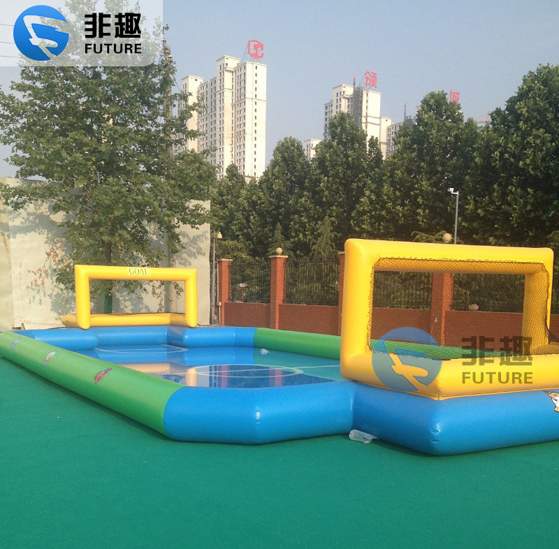 Inflatable water pool for kids Inflatable water football field sports games park toys for the lake Funny splash pool toy