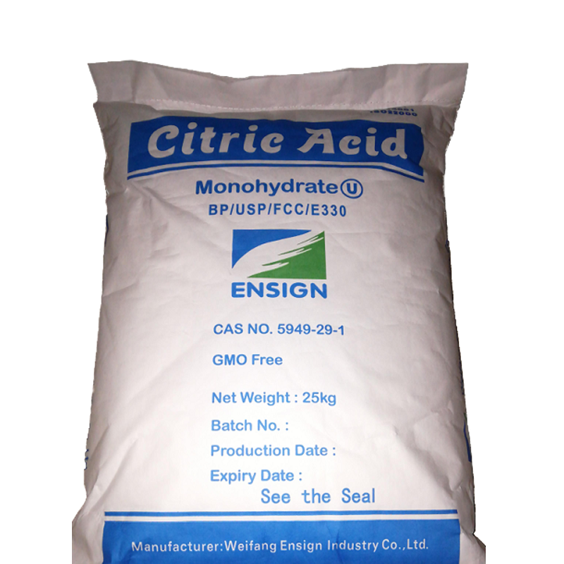 2023 Hot Sale Ensign Brand Citric Acid Monohydrate Weifang Ensign BP98 E330