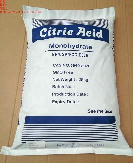 2023 Hot Sale Ensign Brand Citric Acid Monohydrate Weifang Ensign BP98 E330