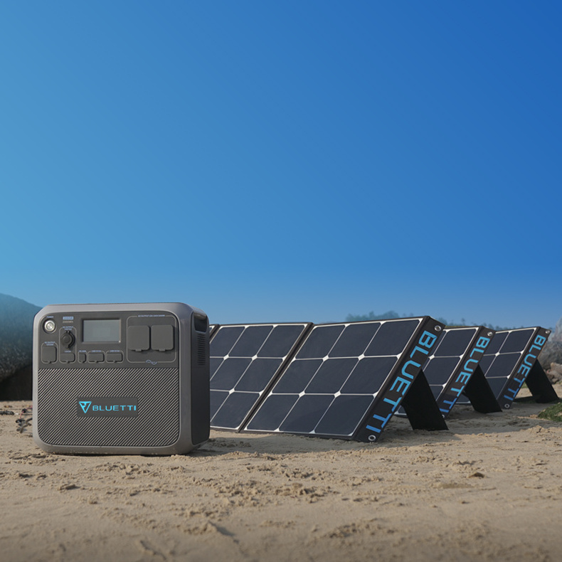 Solar Power Electricity Generation Portable Solar Energy System 3 Dc Output Solar Ac Power Bank Station Solar Panels Lifepo4