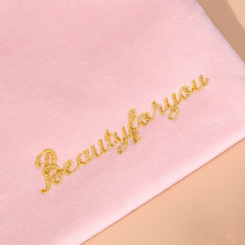 Custom Logo Square Velvet Makeup Bag Brush Packing Beautiful Beauty Bag Cosmetic Make Up Bag for Ladies